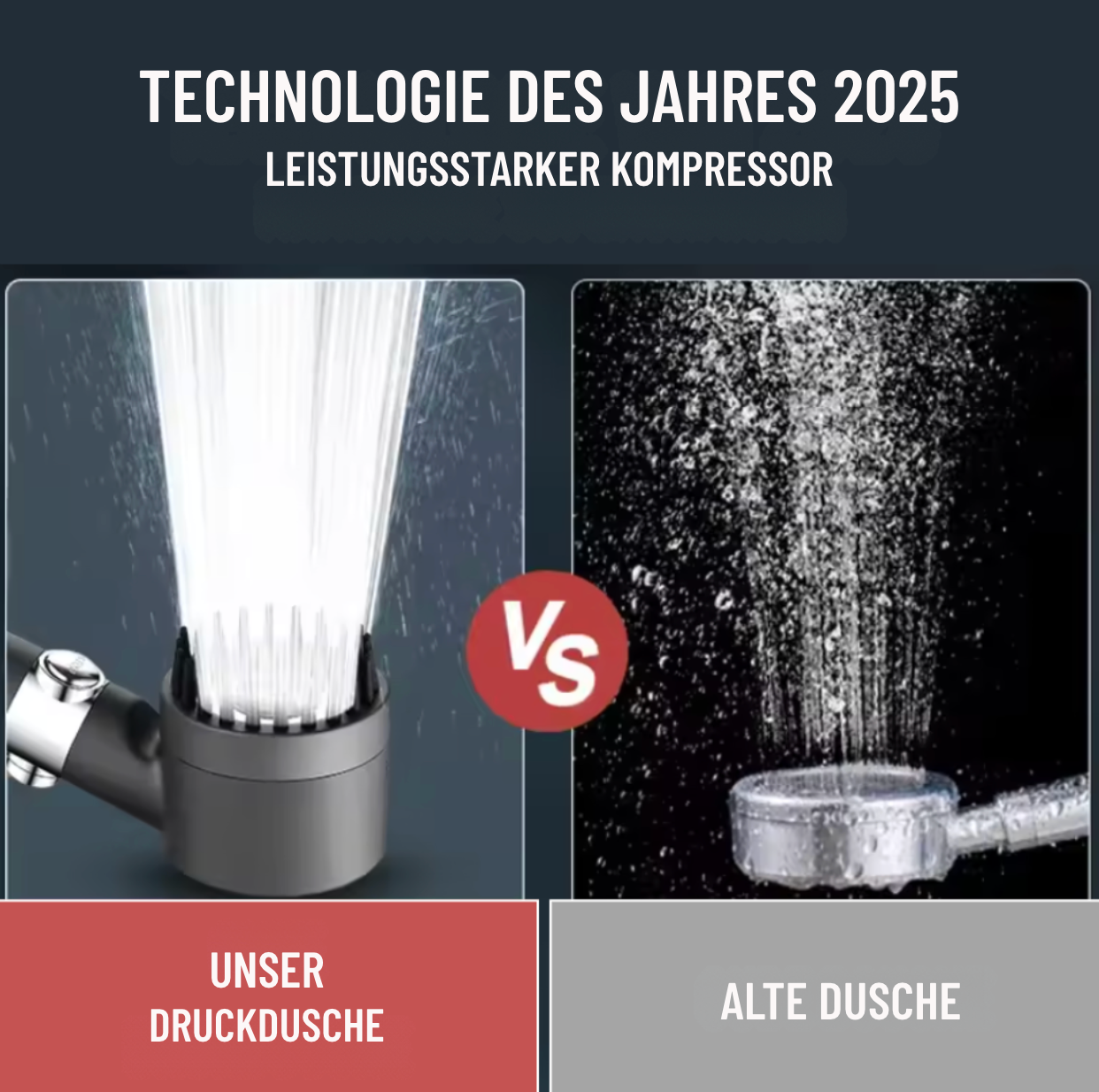 AquaBoost™ – Turbo Draaibare Douchekop