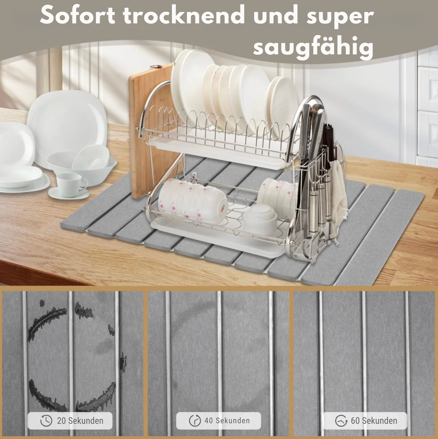 StoneDry™ – Schnelltrocknende Steinmatte