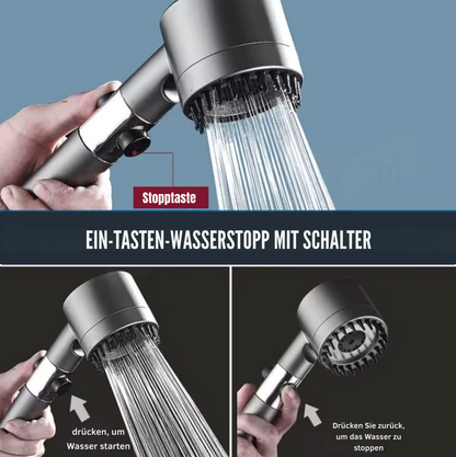 AquaBoost™ – Turbo Draaibare Douchekop